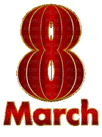 March 8 - Gratis geanimeerde GIF