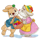Kaz_Creations Easter Deco Bunnies - PNG gratuit