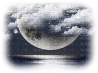 landskap-landscape-måne-hav--moon - Free PNG