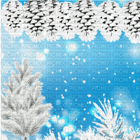 Background.winter.spine.snow.idca.blue. - 免费动画 GIF