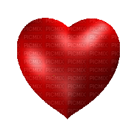 red heart gif rotate coeur rouge