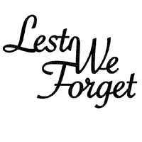 Kaz_Creations Text-Lest-We-Forget - PNG gratuit