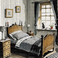 Stripey Bedroom - darmowe png