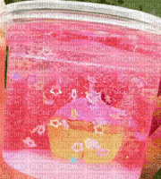 Pink slime with clay cupcake - GIF animasi gratis