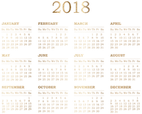 loly33 calendrier 2018 - PNG gratuit