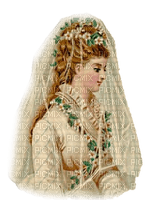 kikkapink woman vintage bride winter - besplatni png