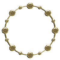 frame cadre rahmen  deco tube circle kreis effect effet gold - Nemokamas animacinis gif