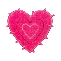 stitched heart patch - ücretsiz png