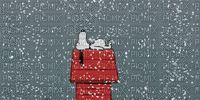 Snoopy im Schnee. - Free animated GIF