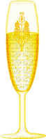 Champagne.Glass.Gold - gratis png