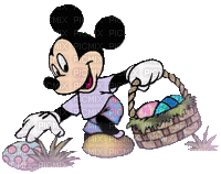 Disney Easter Mickey Mouse - GIF เคลื่อนไหวฟรี