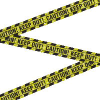 Glitter Caution Tape - GIF animé gratuit