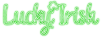 Lucky Irish.Text.Green - KittyKatLuv65 - PNG gratuit