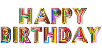 Hyvää syntymäpäivää, Happy Birthday, teksti, text - png gratuito