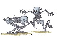 squelette - GIF animate gratis