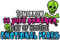 tmrw is just another day of hostile emo fears - GIF animé gratuit