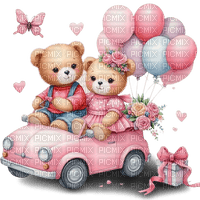 Teddy bear, Valentine's Day. Love. Birthday. Leila - png grátis