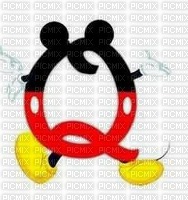 image encre lettre Q  Mickey Disney edited by me - kostenlos png