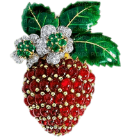Strawberry.Jewelry.Green.Red - By KittyKatLuv65 - PNG gratuit