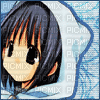 blue pastel anime icon profile picture - GIF animasi gratis