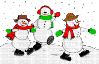 snowmen - Бесплатни анимирани ГИФ