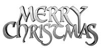 Merry Christmas.Text.Silver.Victoriabea - PNG gratuit