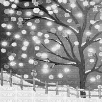 Y.A.M._Winter background black-white - 無料のアニメーション GIF