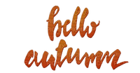 loly33 texte hello autumn - 免费PNG