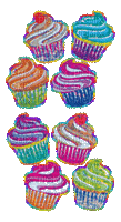 Cupcakes - Animovaný GIF zadarmo