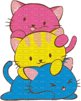 Kawaii Pansexual Cats ♫{By iskra.filcheva}♫ - Free PNG