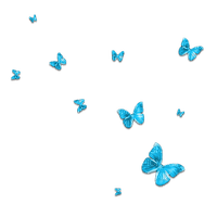 Butterflies Blue - PNG gratuit