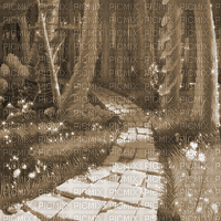 Y.A.M._Cartoons Landscape background sepia - 無料のアニメーション GIF