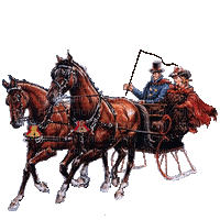 coche caballos navidad gif dubravka4 - 免费动画 GIF