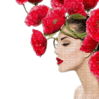 poppy flower woman coquelicot femme