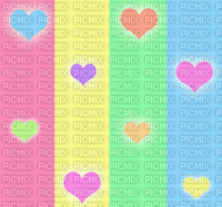 colorful heart background tile - png gratuito