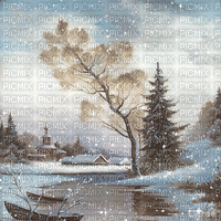 Winter snow background - Besplatni animirani GIF