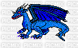 blue dragon - GIF animado grátis