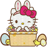 Hello kitty easter pâque lapin bunny - zdarma png