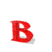 Kaz_Creations Alphabets Jumping Red Letter B - Gratis animerad GIF