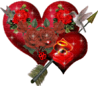 RED HEART LOVE - Ingyenes animált GIF