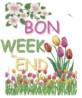 Bon Week-end.Text.Victoriabea - darmowe png
