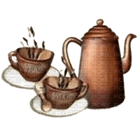 Kanne, Kaffee, Tassen - PNG gratuit
