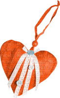 Heart.White.Orange - PNG gratuit