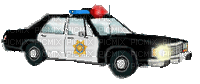 voiture police - GIF animado gratis