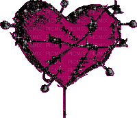 emo pink heart - Animovaný GIF zadarmo