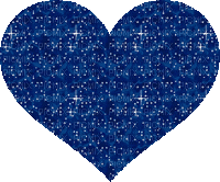 heart blue gif coeur bleu - GIF animado grátis