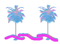 palm trees - GIF animé gratuit