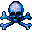 skull and crossbones - Безплатен анимиран GIF