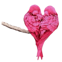 Pink Birds Forming a Heart - фрее пнг