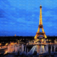 Rena Night Nacht Eiffelturm Paris Hintergrund - Zdarma animovaný GIF